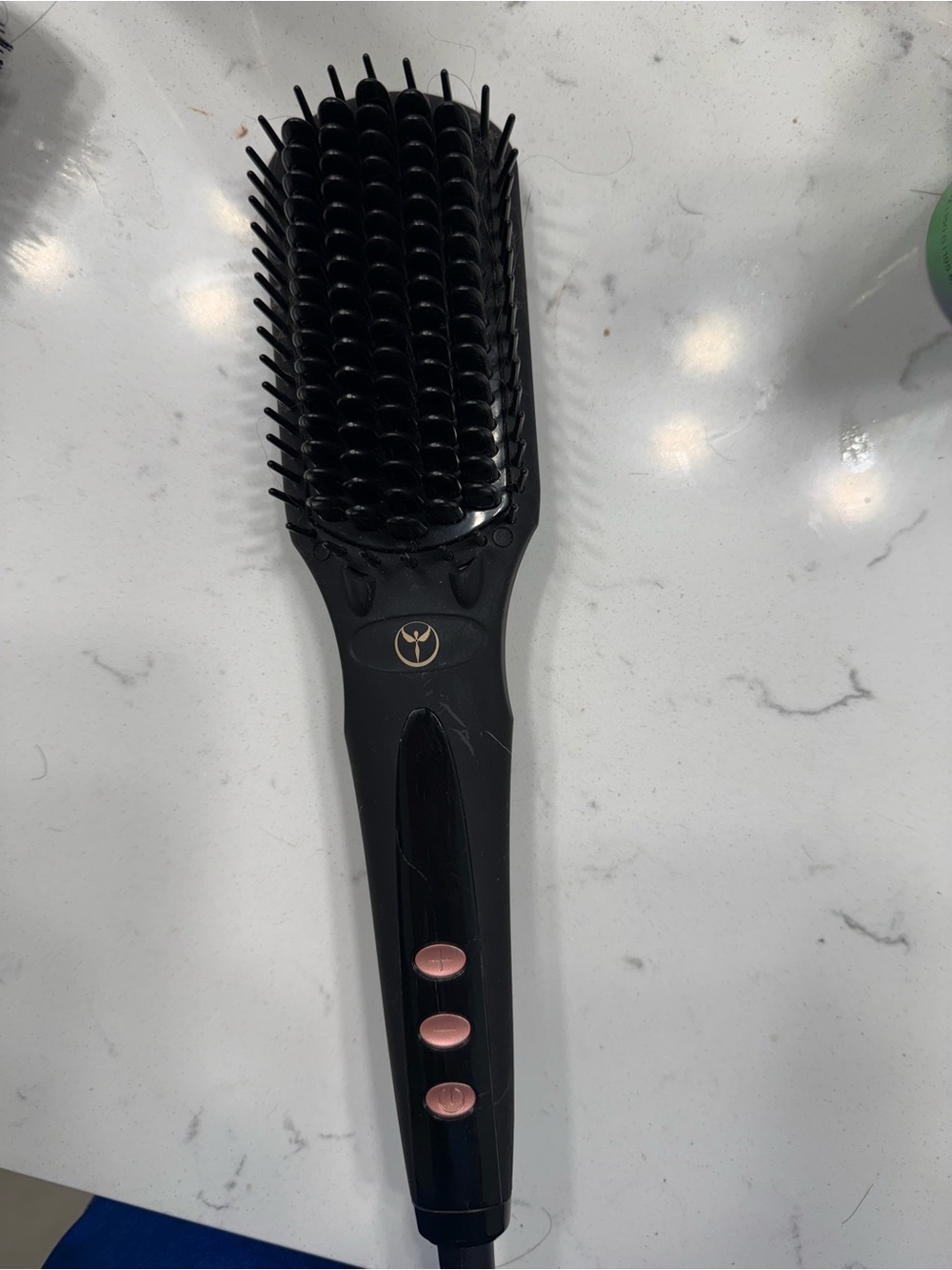 Lange Black Heated Straightening Brus